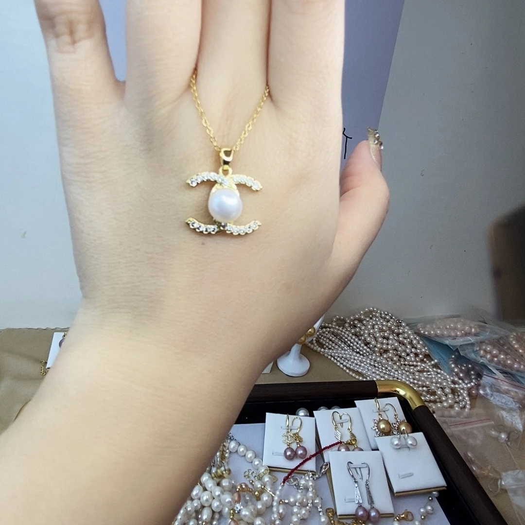 吊坠(赠链)淡水珍珠合金