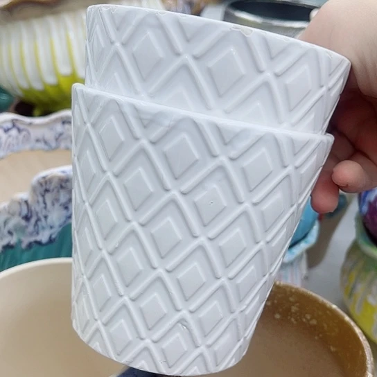 多肉绿植陶瓷花盆9.9包邮，有空