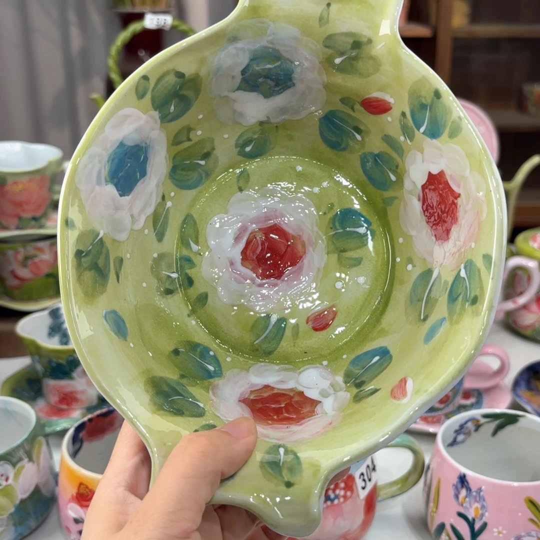 景德镇手绘高温釉下彩陶瓷茶具