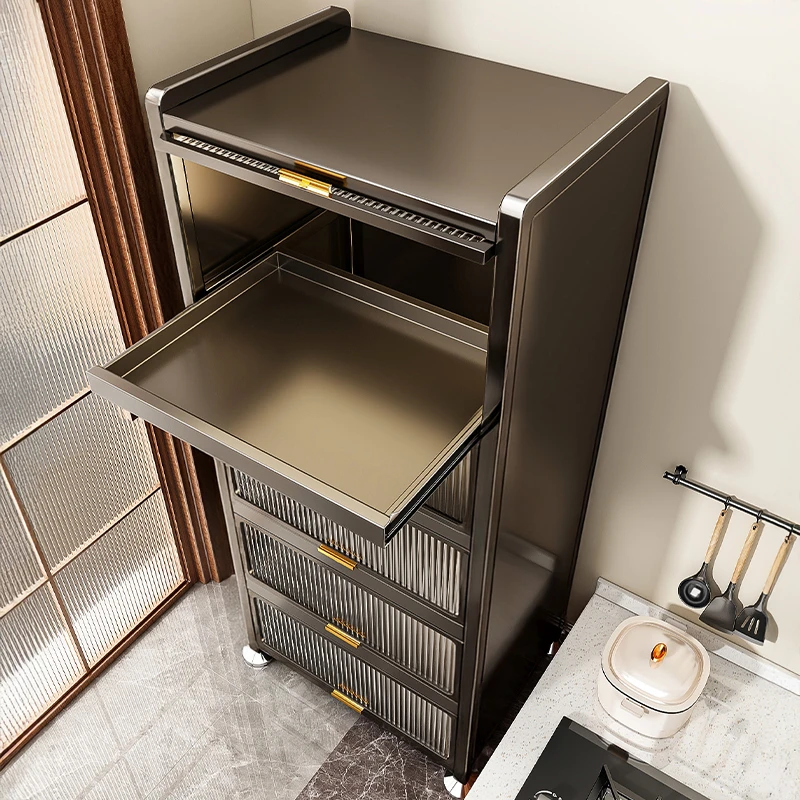 优勤夹缝收纳柜缝隙窄边置物架厨房冰箱侧面抽拉柜超极窄缝储物柜