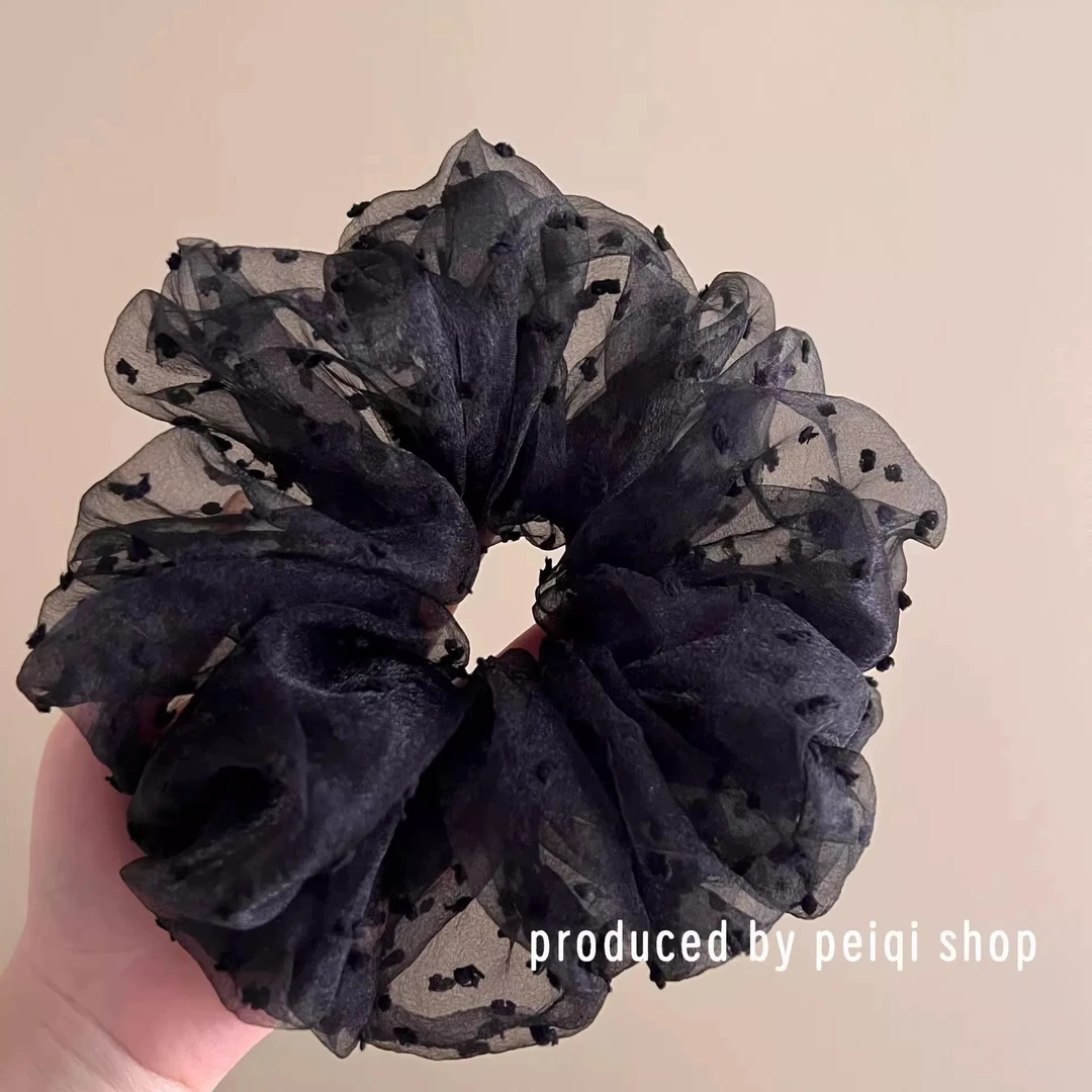 网纱波点大肠发圈