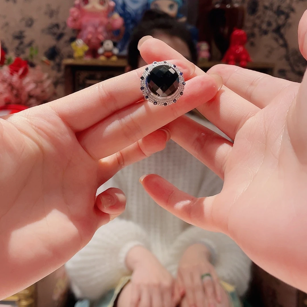 翡翠戒指18K金镶嵌两戴款