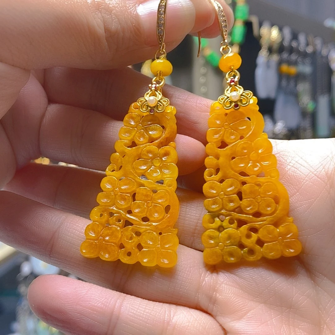 未镶嵌翡翠耳饰翡翠