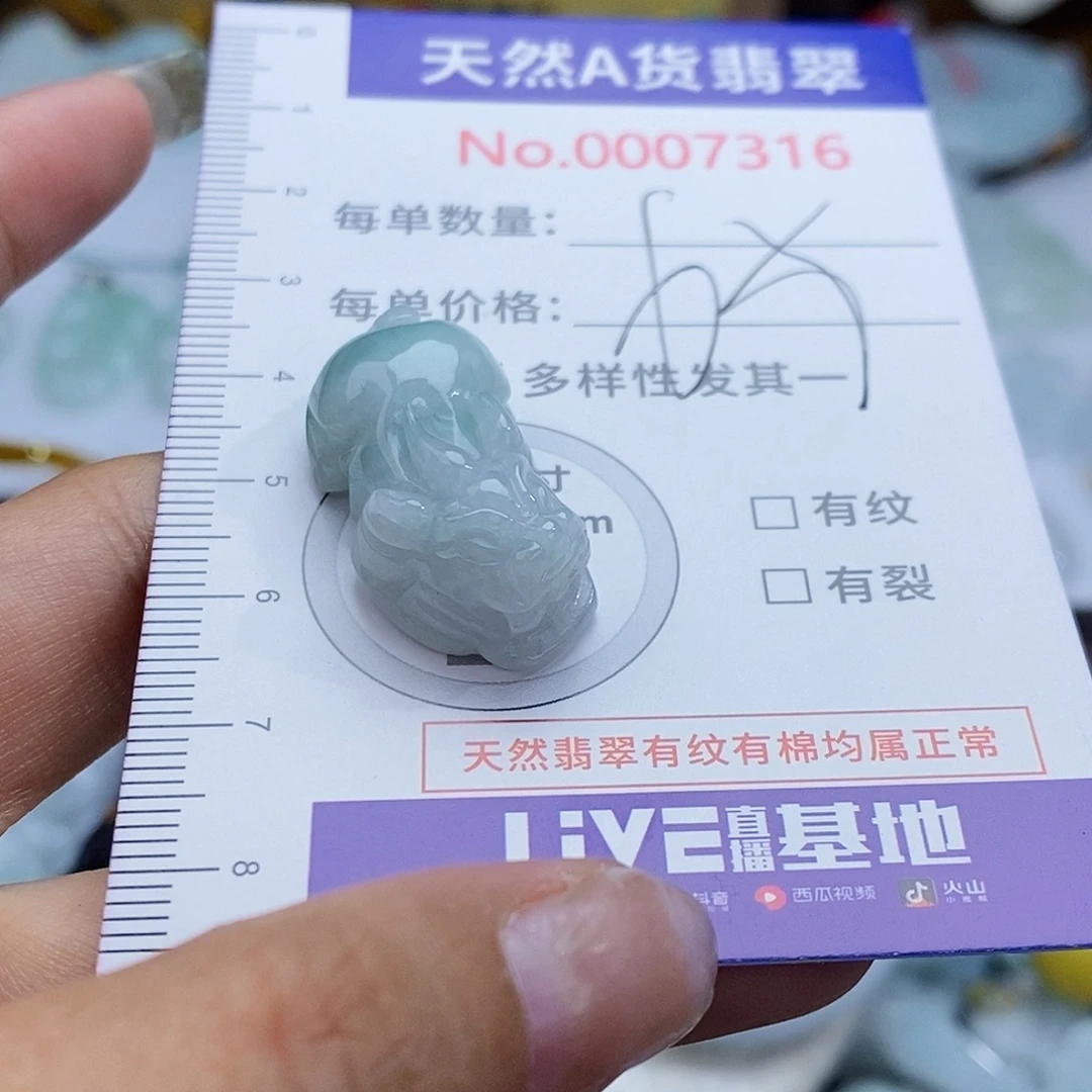 翡翠未镶嵌颈饰7316