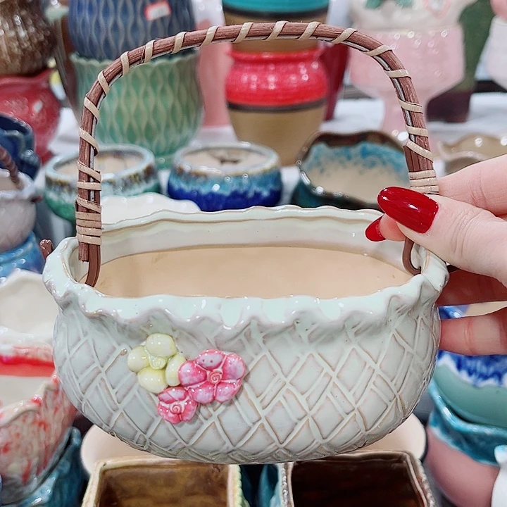 多肉陶瓷花盆满10元包邮