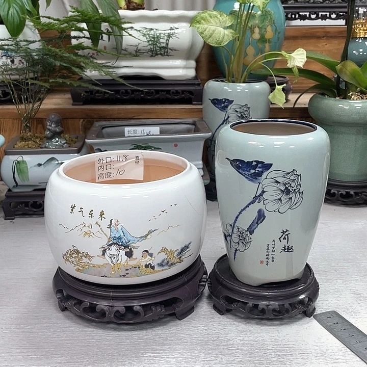 陶瓷花盆紫砂陶瓷花盆