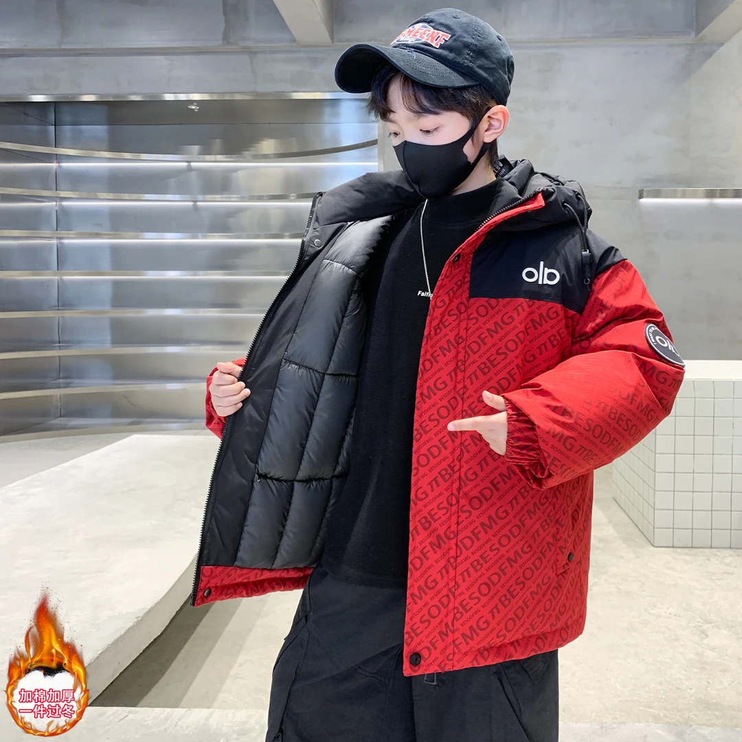 男童棉服外套2026新款儿童秋冬装男孩冬季夹棉加厚二棉衣大童棉袄