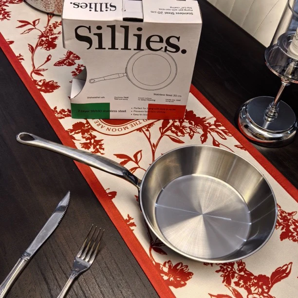 Sillies单柄20×5cm煎锅 一体七层钢