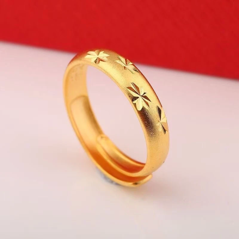 戒指 CUICAN金色满天星活口可调节精美戒指