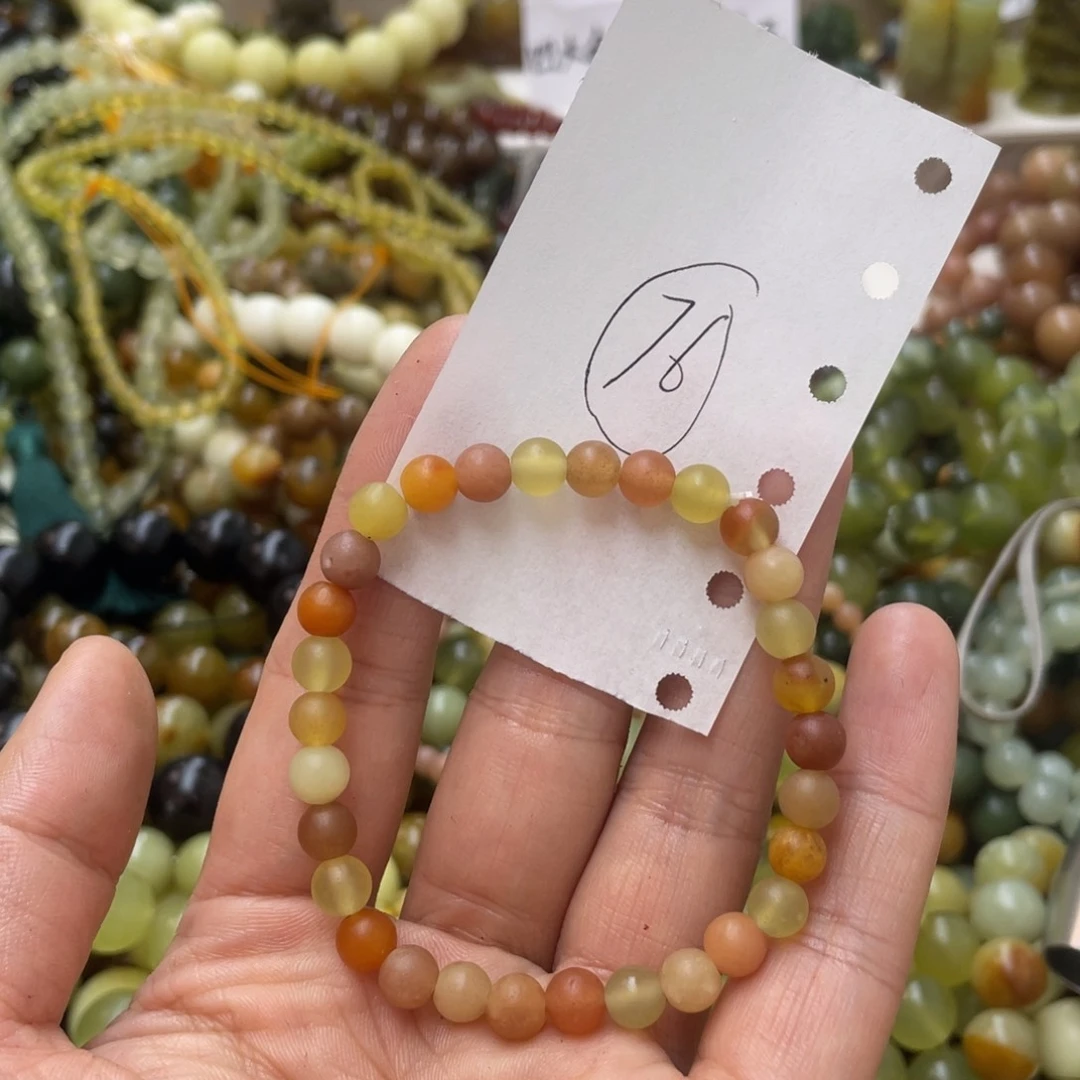 蛇纹石玉手链未镶嵌