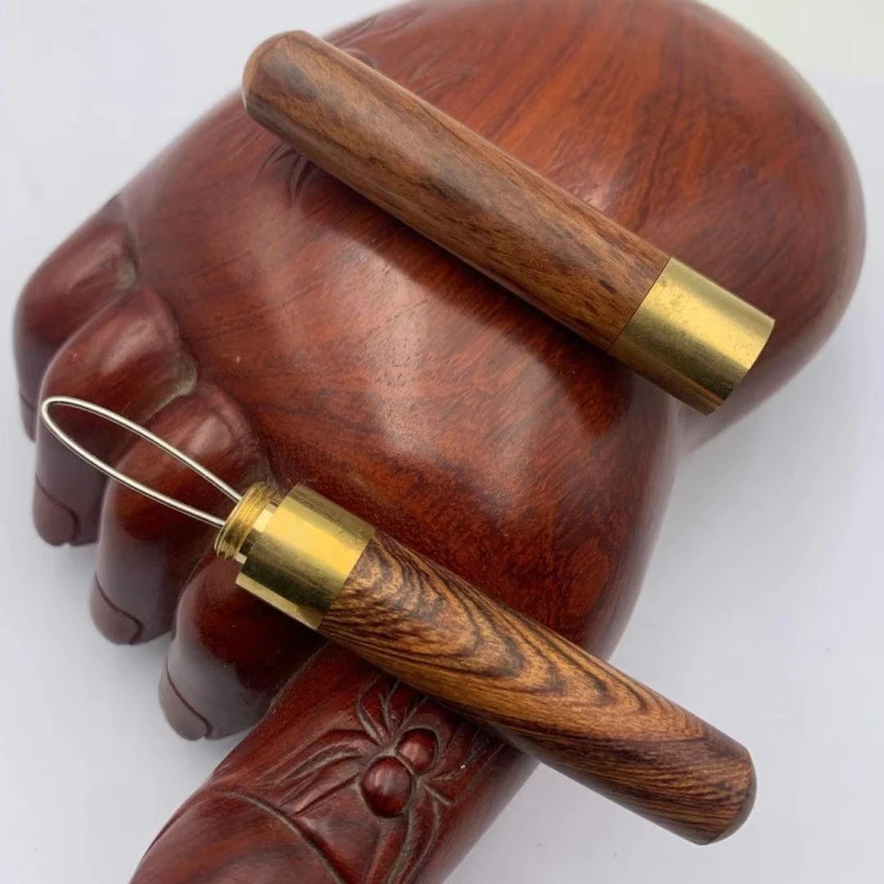 八字套红木绑弹弓皮筋工具皮筋助手竞技弹弓橡筋拉力器八字扣