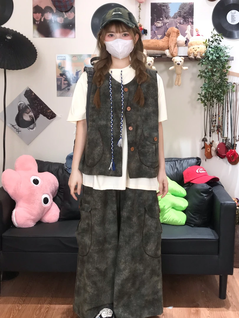 090木子豆自制巨帅工装迷彩套装