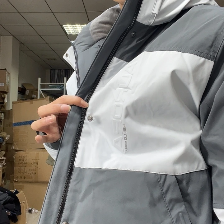 拼色鹅男士短款170码
