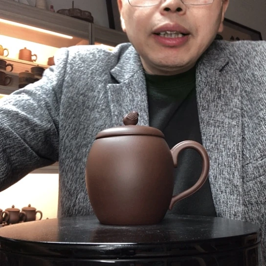 紫泥茶杯石榴杯容量400