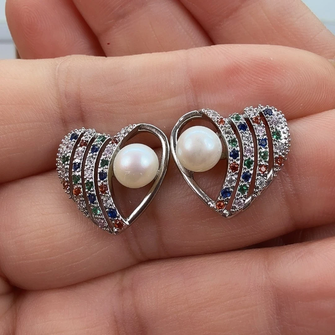 淡水珍珠耳饰未镶嵌