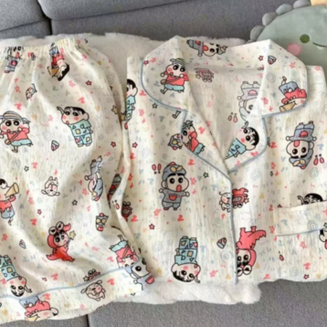 【金华系列】睡衣女夏季短袖套装2025卡通可爱企鹅休闲家居服套装