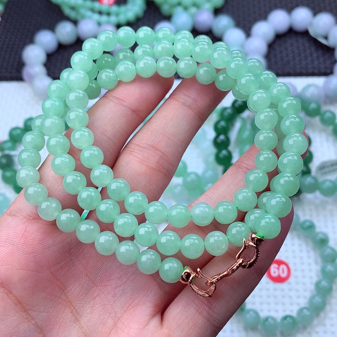 翡翠未镶嵌毛衣链