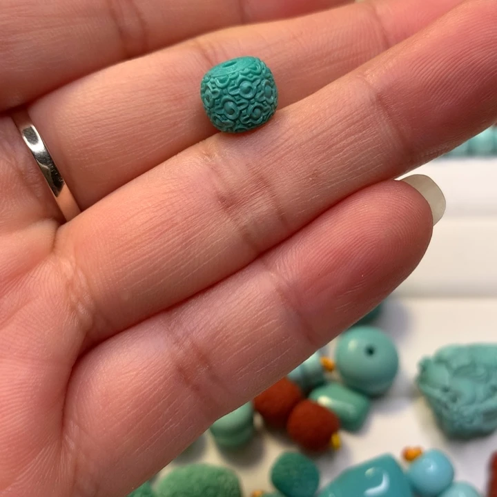 清***醒绿松石未镶嵌颈饰