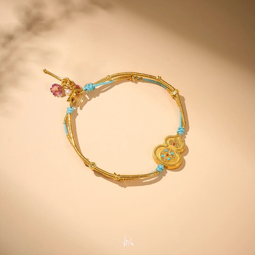 【禄缘】·似梓珠宝· 足金手链  多样性发一 SZMDYYGJ027