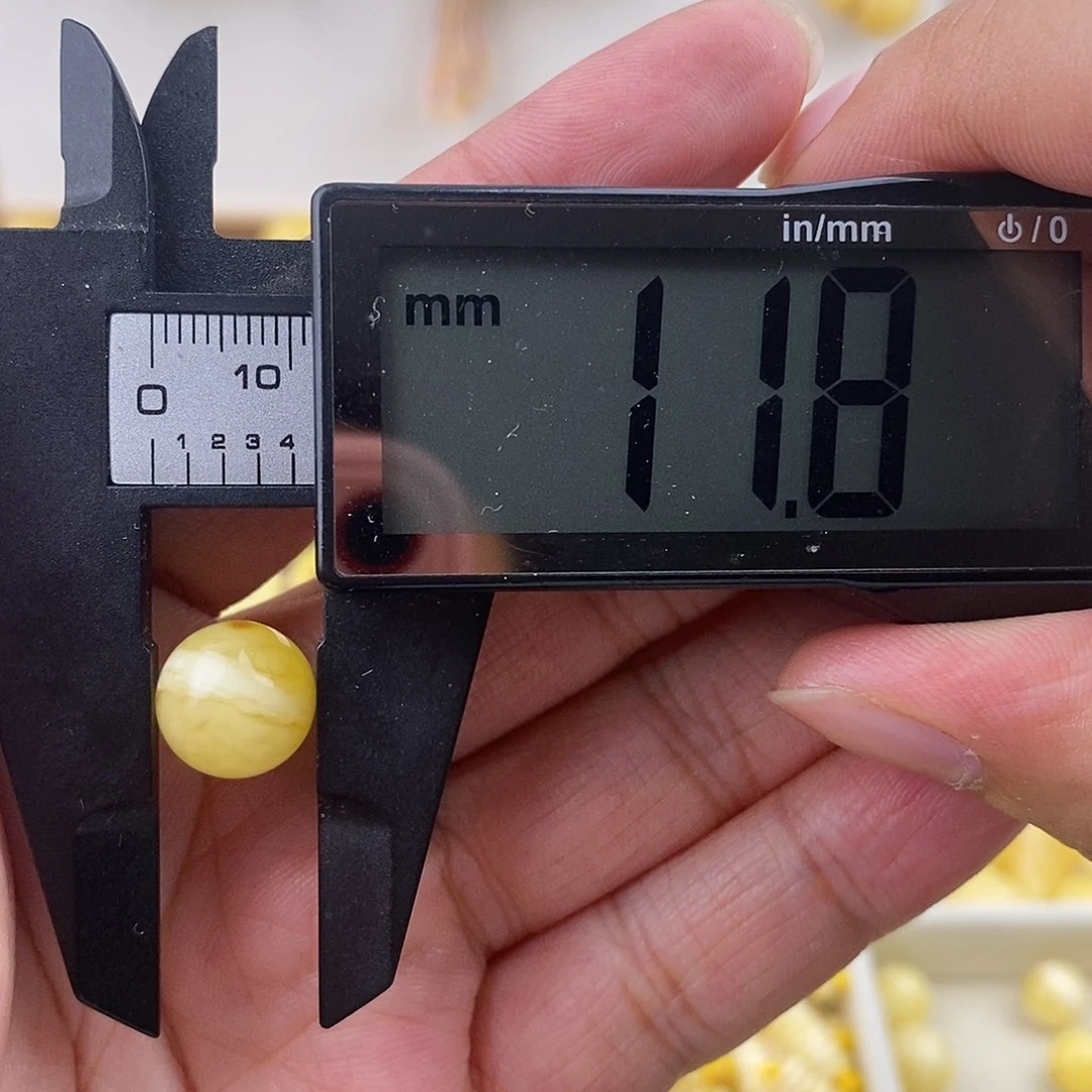 未镶嵌琥珀裸石蜜蜡圆珠