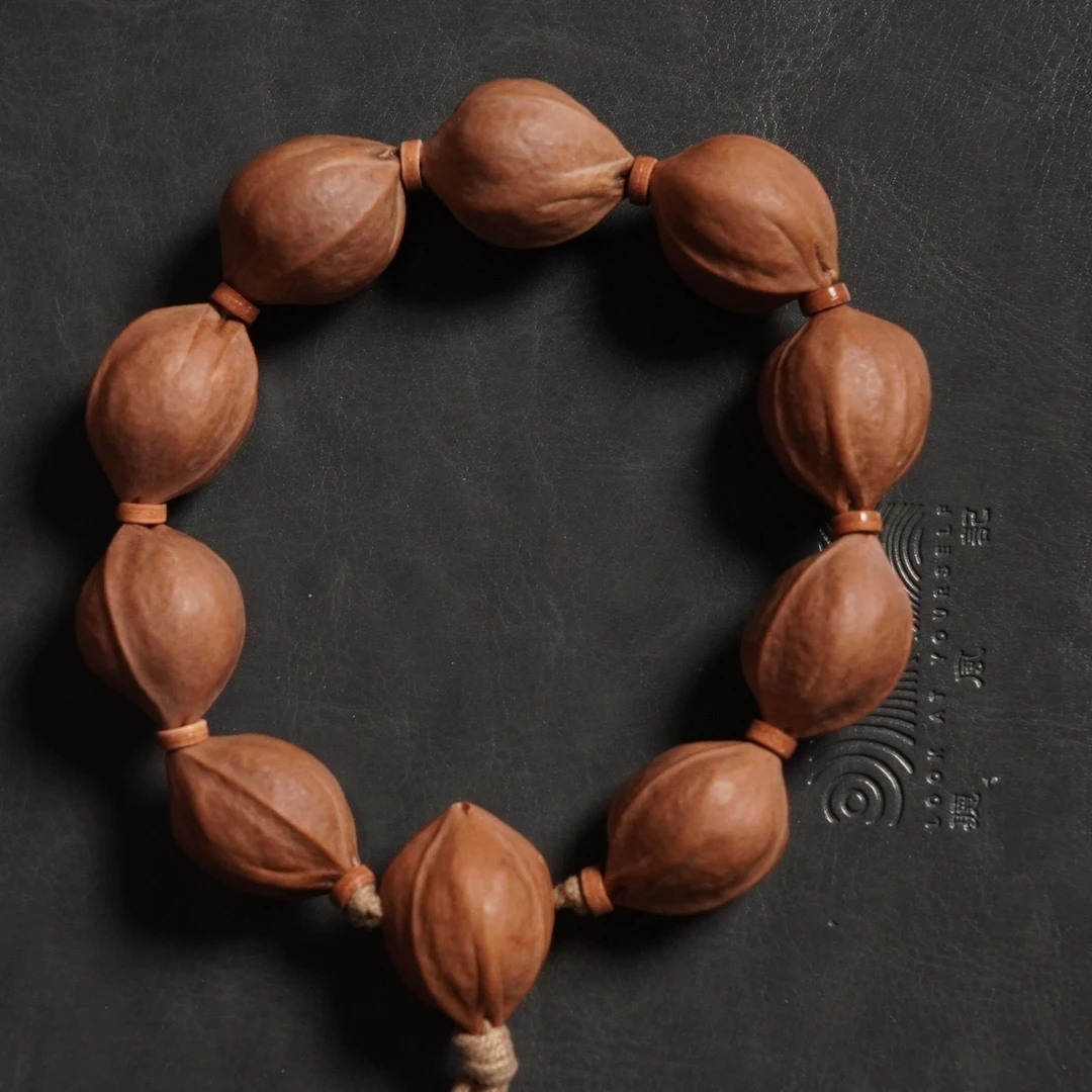 【聽風記出品】正宗梅林铁核百年老树三花铁核无夹无蜡原生态手串