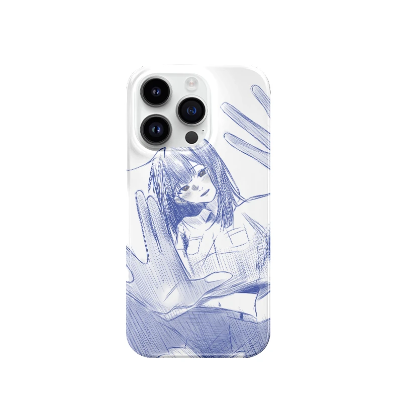 高冷少女适用于苹果16promax手机壳小众15pro简约线条感艺术14/13