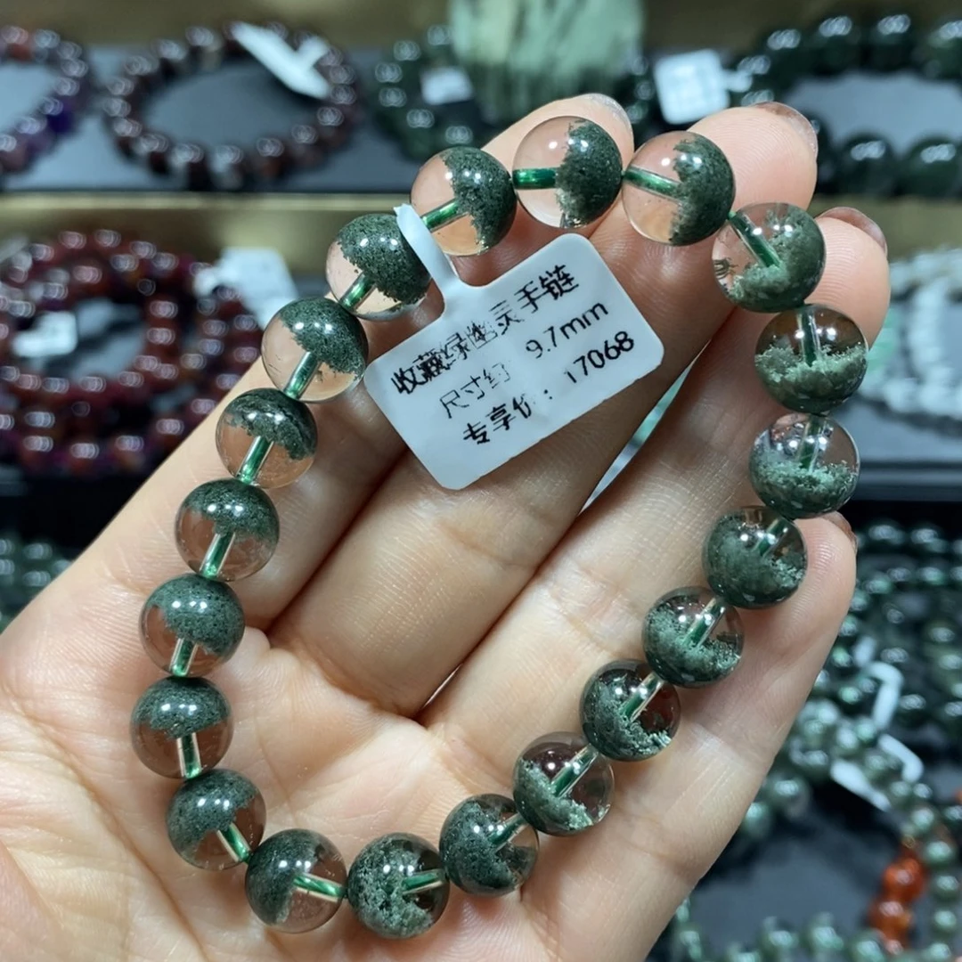 水晶手链未镶嵌绿幽灵单圈手链