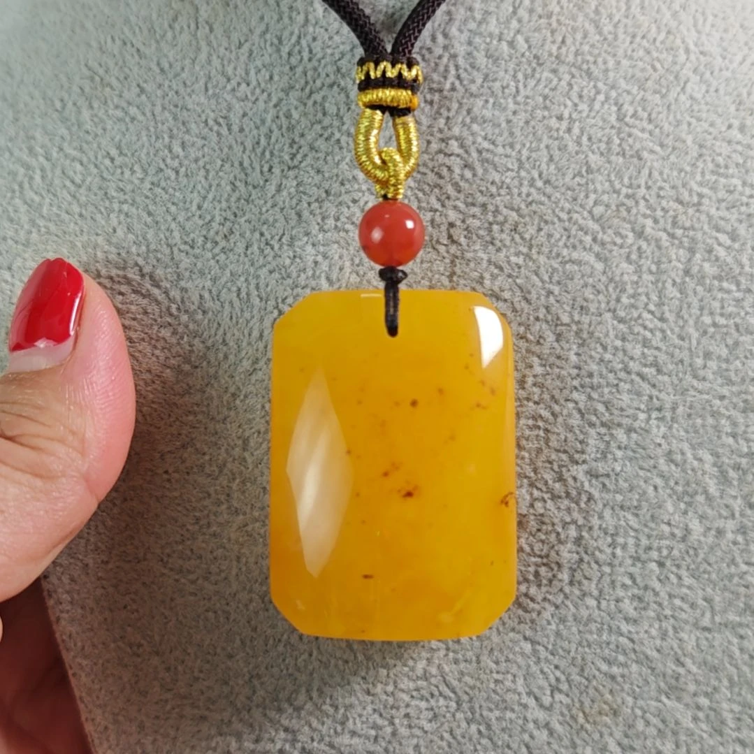 蜜蜡毛衣链未镶嵌