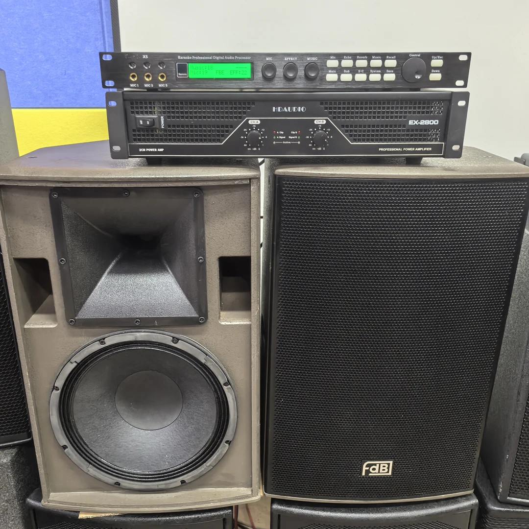 9新  以下，Fdb12寸音箱+HD功放+前级。不包邮