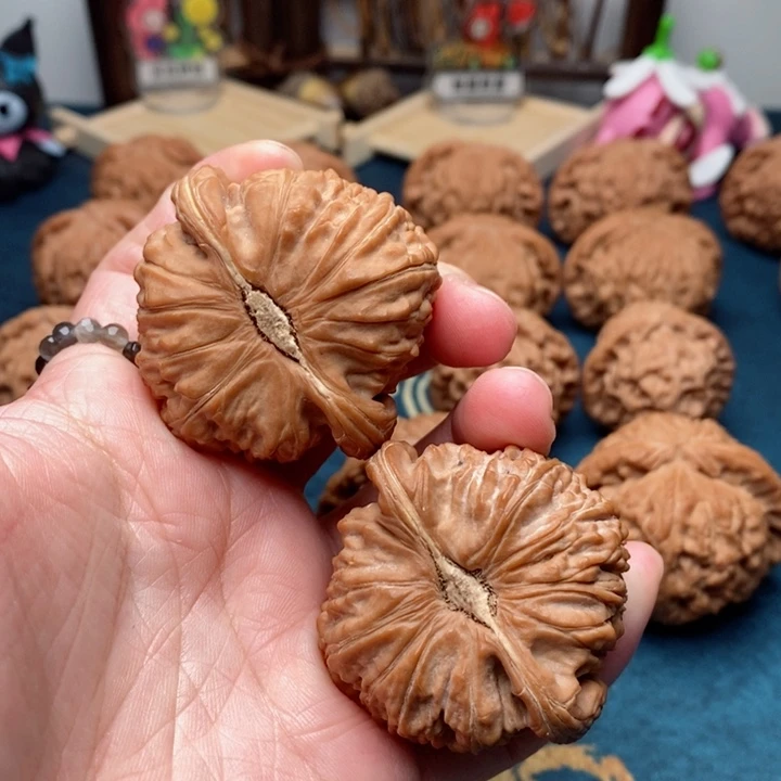 文玩核桃把件风**族白狮子45