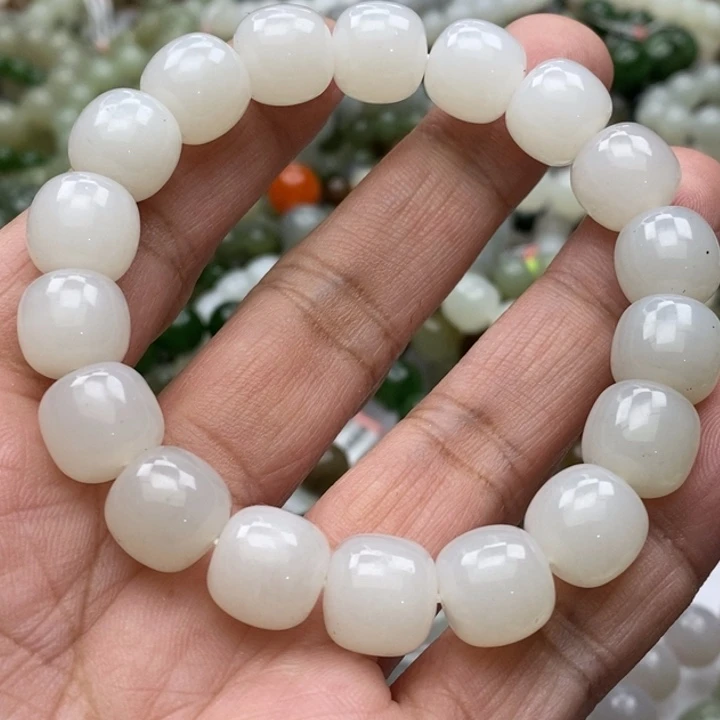 和田玉未镶嵌手链