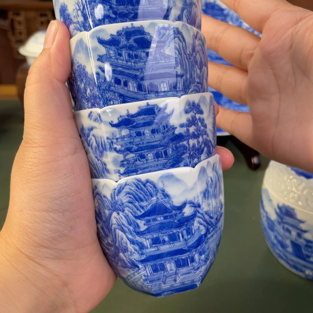 杯陶瓷手工手绘茶叶罐