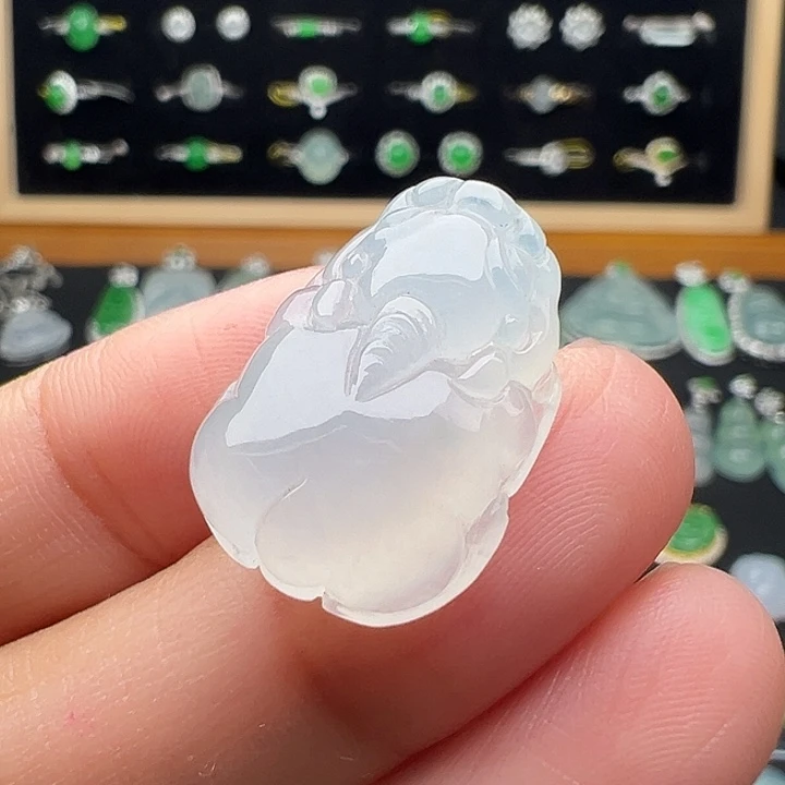 翡翠未镶嵌颈饰貔貅