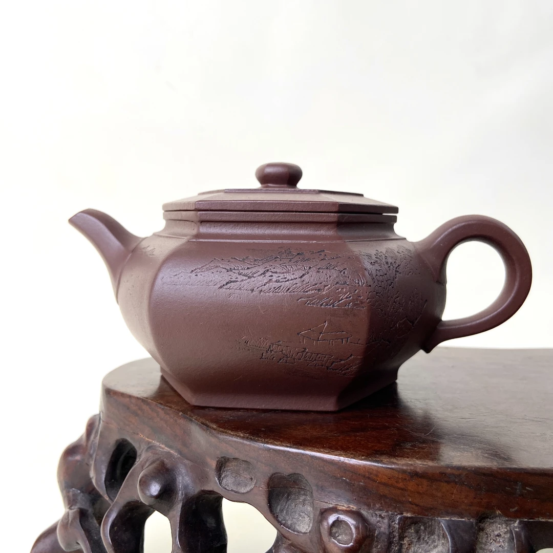 宜兴手工紫砂陶 （盛听凤）茶壶GS4109-6