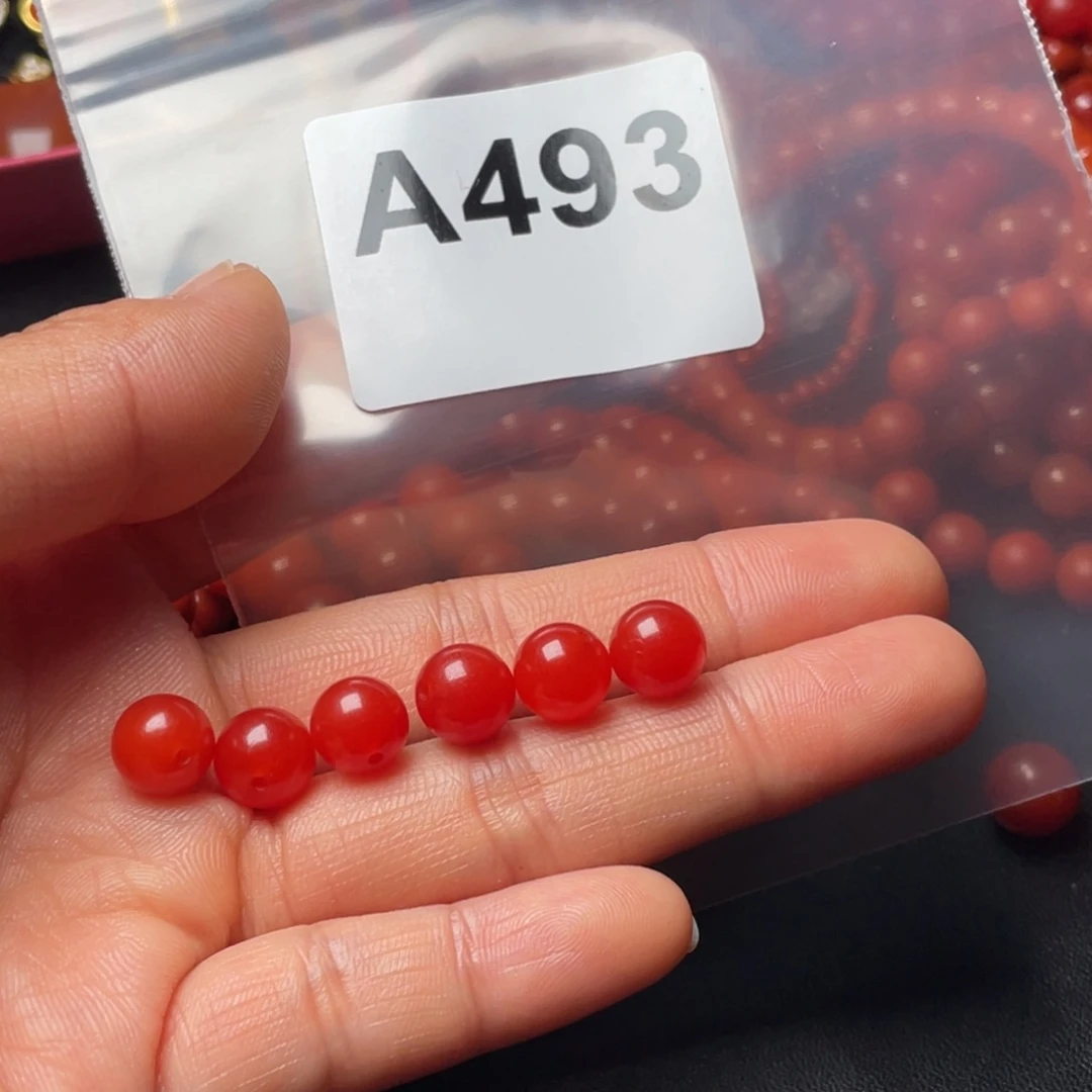 ༒***7南红玛瑙未镶嵌手链