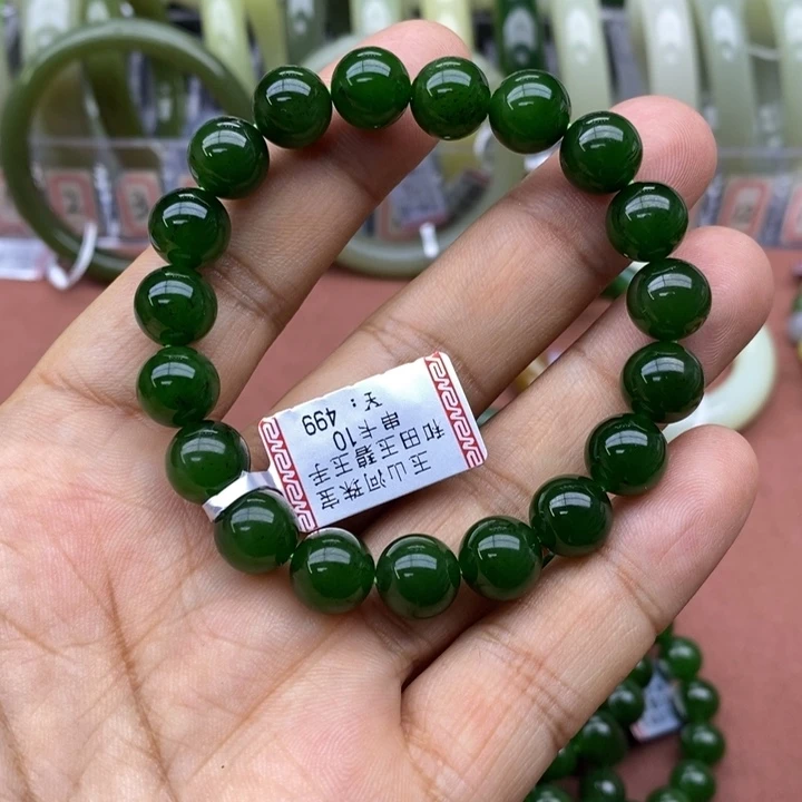 和田玉未镶嵌手链卡10