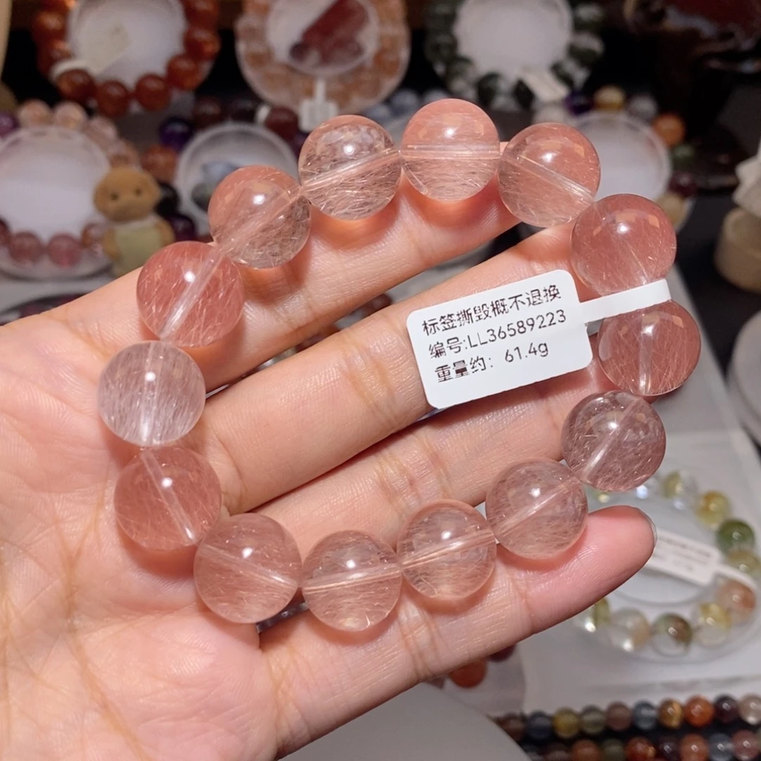 手链未镶嵌水晶粉刚丝兔毛手链15