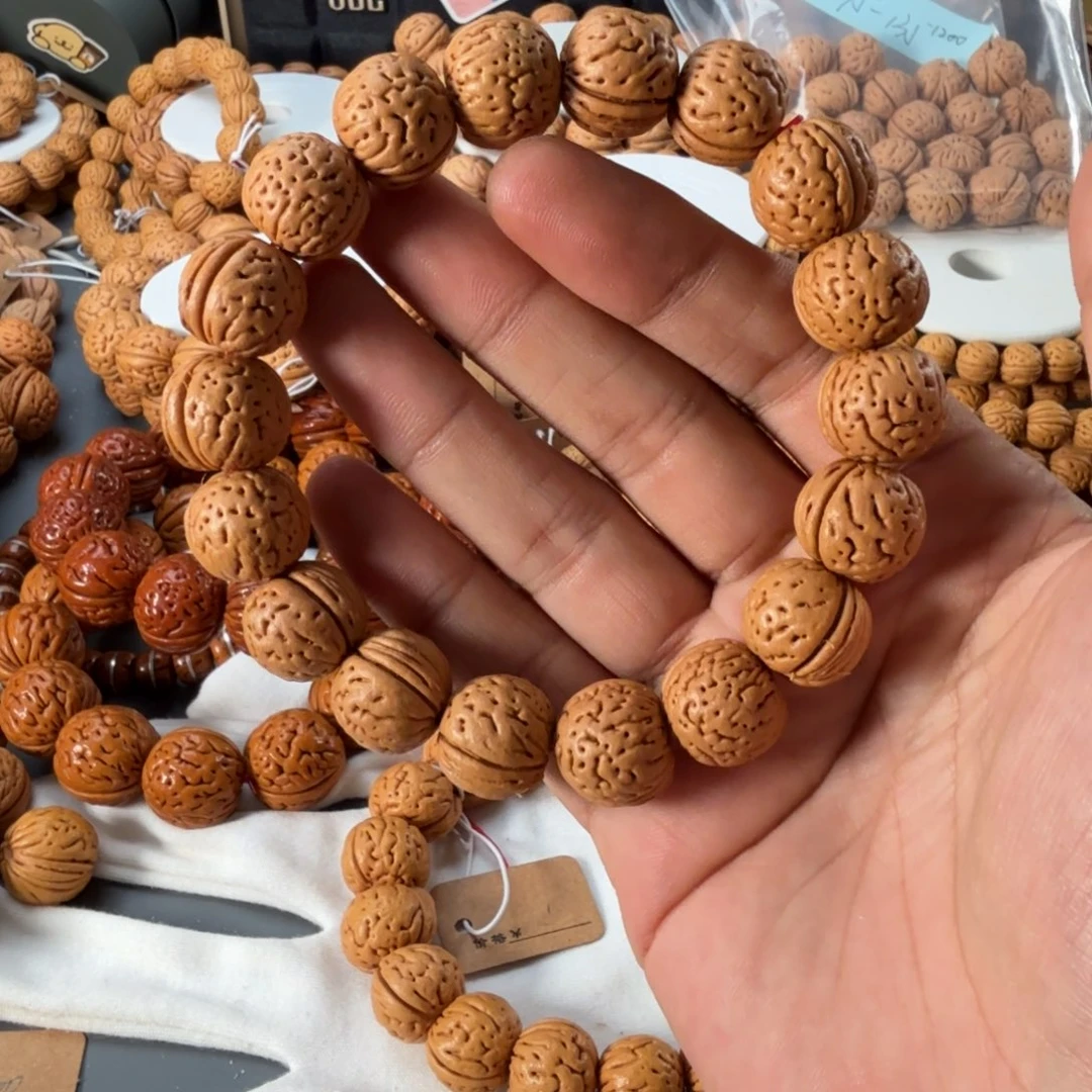 心***往手串桃核东北野苹果17