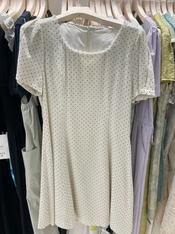 中长裙港风常规成人A字裙夏季宫廷风大码连衣裙短袖