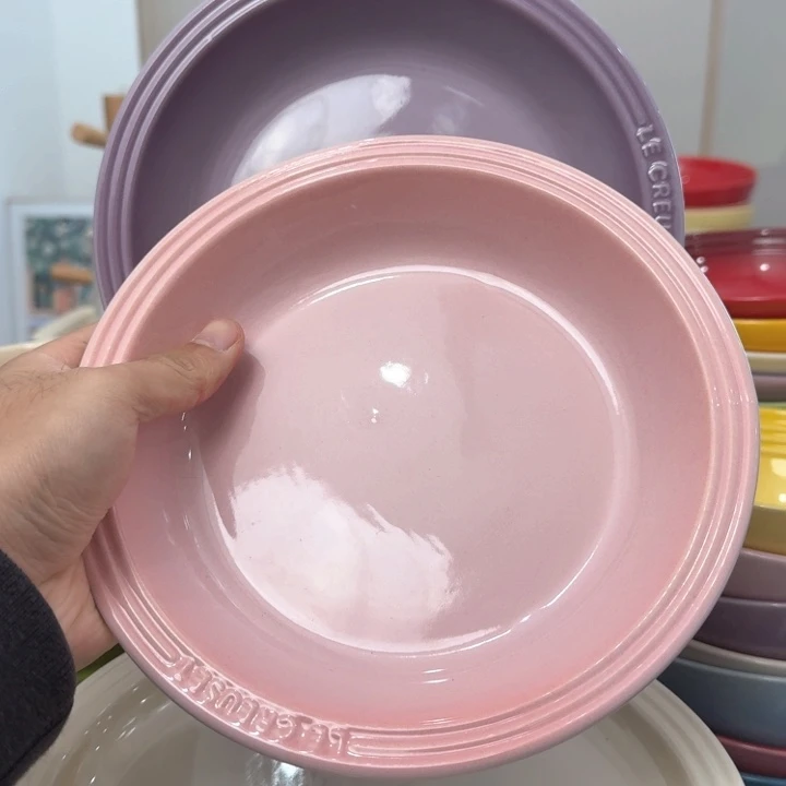 瓷片微瑕2个8英寸草帽盘