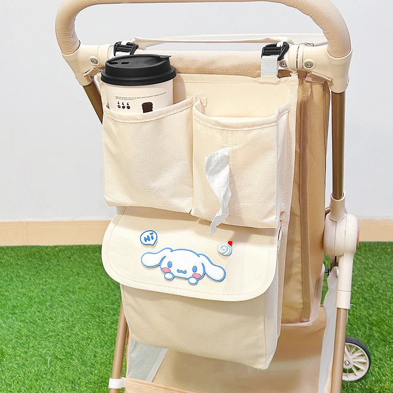 婴儿车储物袋置物袋2024新款可爱卡通玉桂狗宝宝手推车挂包大容量
