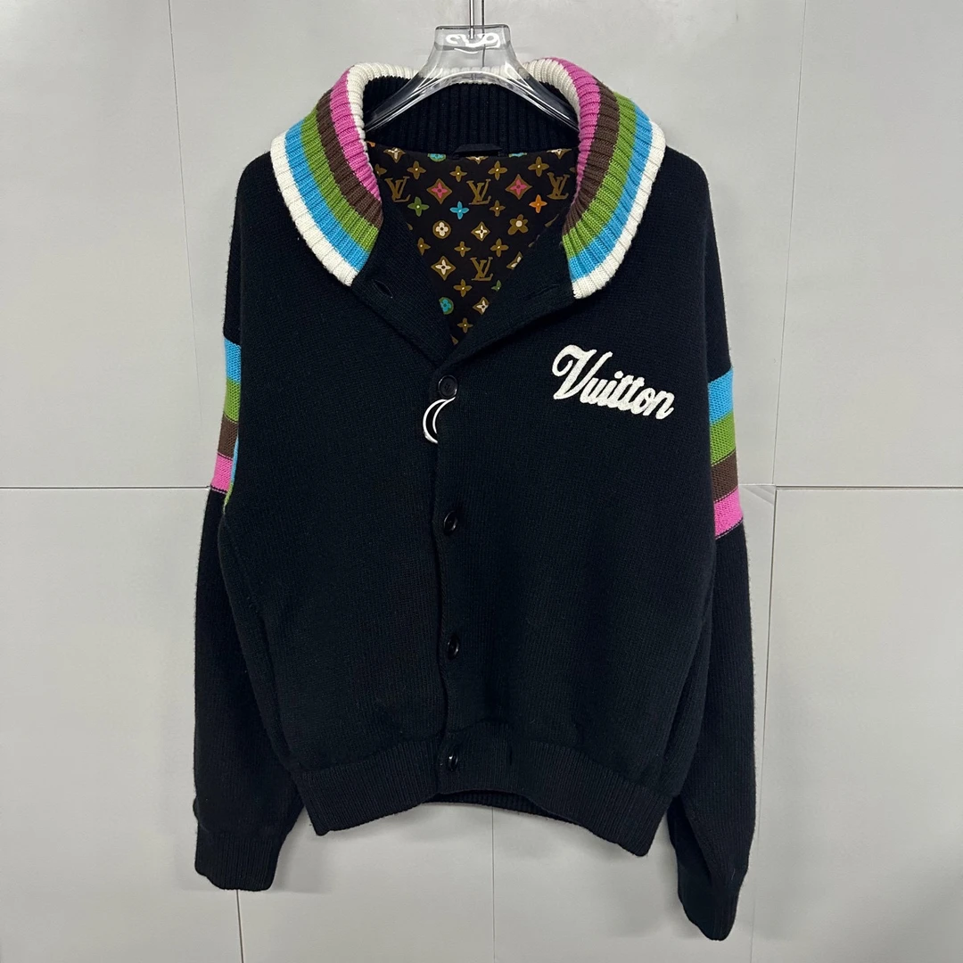 全新未使用 LV SS24 tyler联名内里满印针织外套 M码 J00464