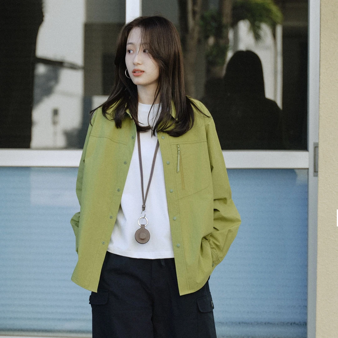 Pada.嘻&FF【亮色衬衫】日系复古 小众设计长袖衬衫 284 Hi Fortune