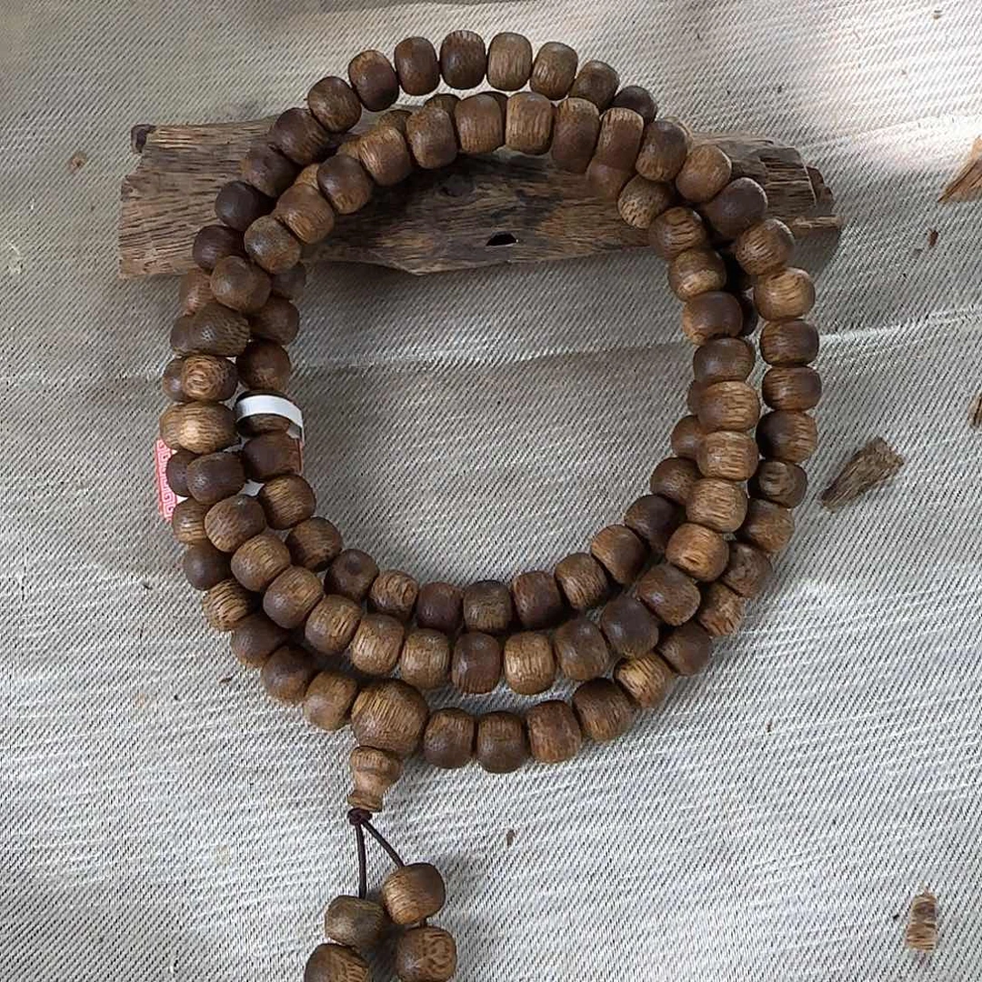 沉香沉香碎屑勾丝➕紫奇母树08苹果珠多圈收藏级27克