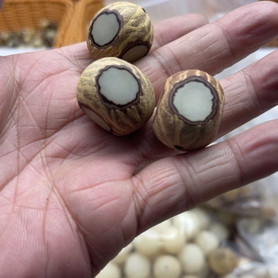 白玉菩提吊坠原锅3