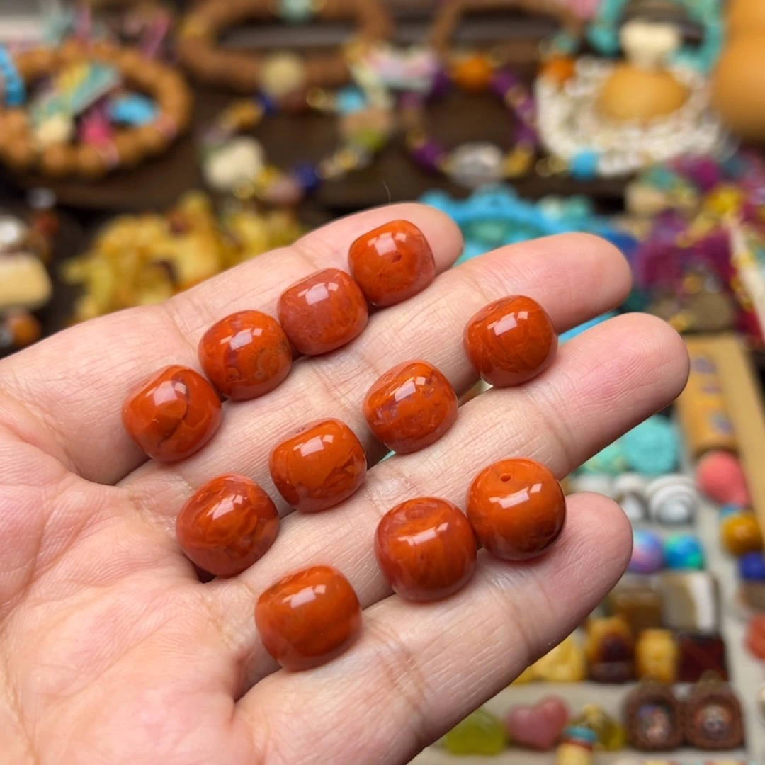 南红玛瑙未镶嵌12mm老型发一颗