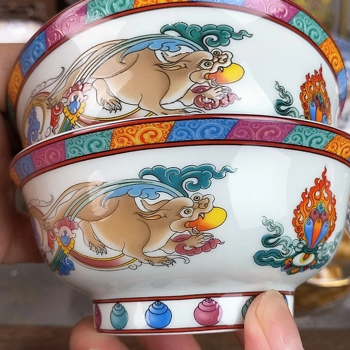 景德镇陶瓷藏式茶碗