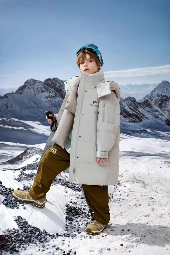 【淼淼妈】儿童冬季保暖加厚连帽外套9082