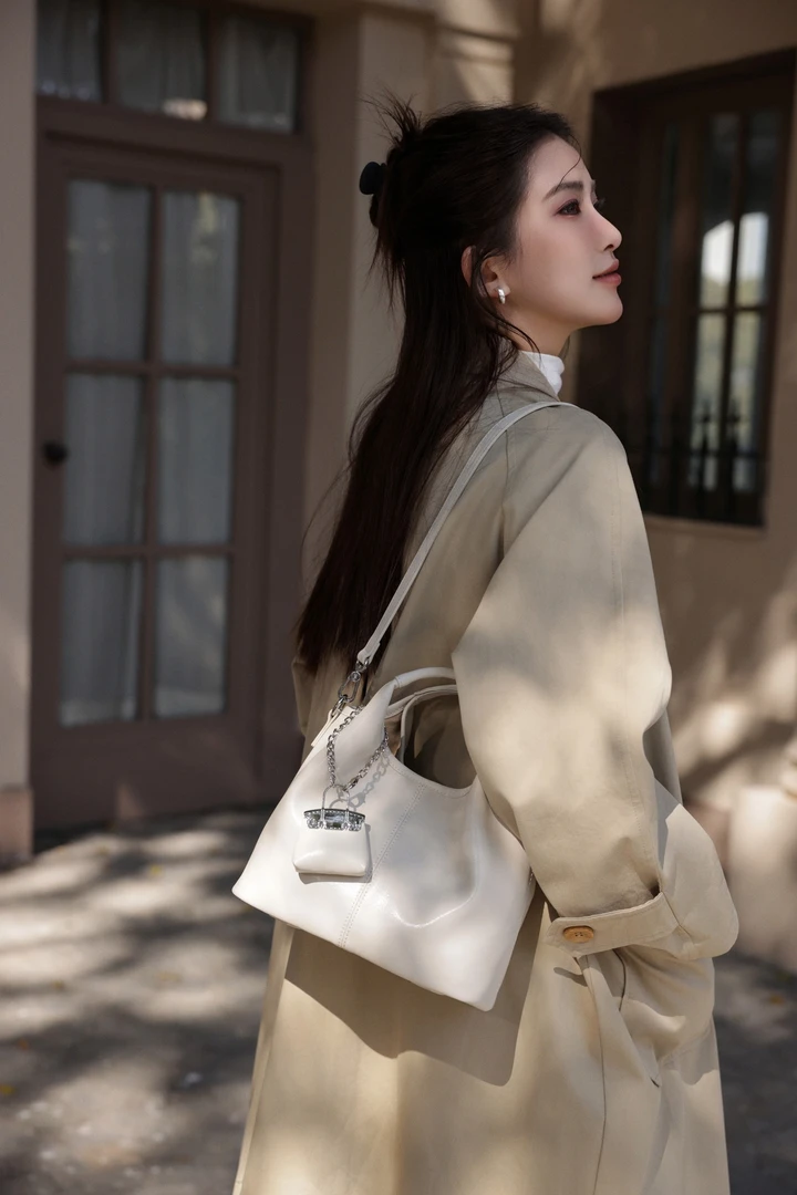 Isnidi软皮篮子包包女2025新款手提单肩斜挎包1680