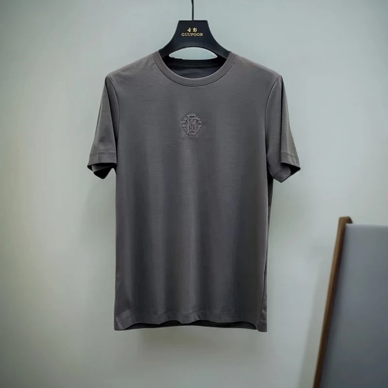 【短袖T恤7117】男士品牌原单简约时尚清凉一夏全棉短袖T恤衫